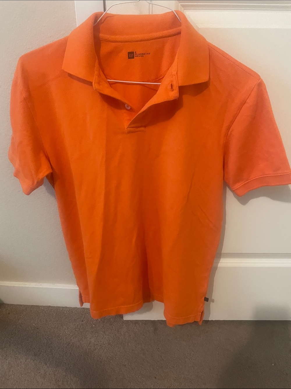 GAP Polo Shirt in Bright Orange